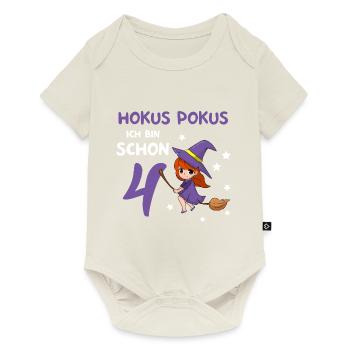 3. Geburtstag Hexerei Zauberei Hexe - Baby Premium Kurzarmbody - Naturweiß - Vorne