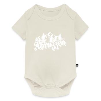 Abruzzen - Wald und Berge Wandern Erholung - Baby Premium Kurzarmbody - Naturweiß - Vorne