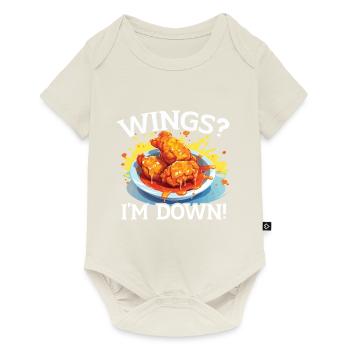 Buffalo Wings Foodie Cuisine Américaine Poulet - Body à manches courtes Premium Bébé - blanc cassé - Devant