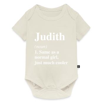 Judith Definition Cool Name Saying Gift - Baby Premium short-sleeve bodysuit - off white - Front