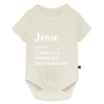 Jesse Definition Cool Name Saying Gift - Baby Premium short-sleeve bodysuit - off white - Front