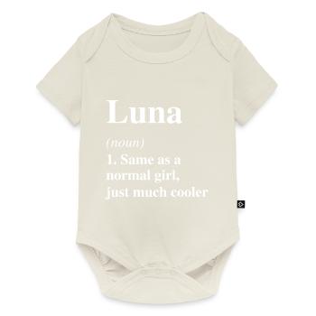 Luna Definition Cool Name Saying Gift - Baby Premium short-sleeve bodysuit - off white - Front