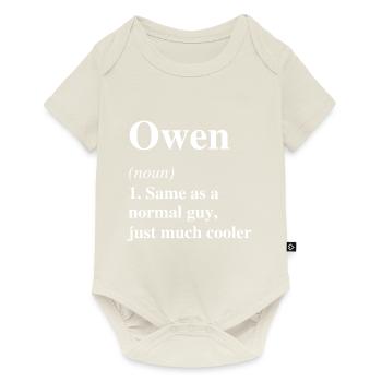 Owen Definition Cool Name Saying Gift - Baby Premium short-sleeve bodysuit - off white - Front