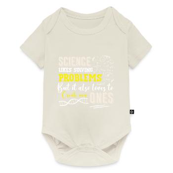 La science aime résoudre les problèmes Drôle - Body à manches courtes Premium Bébé - blanc cassé - Devant