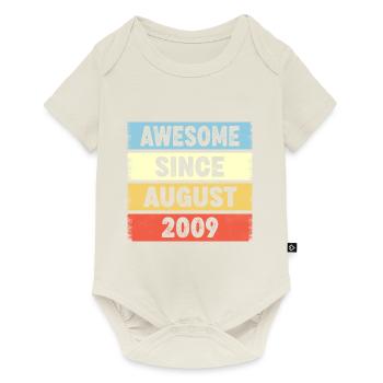 Awesome Since August 2009 13e anniversaire - Body à manches courtes Premium Bébé - blanc cassé - Devant