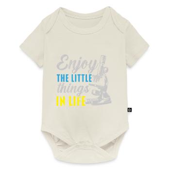 Enjoy the little things in life biologist - Baby Premium short-sleeve bodysuit - off white - Front
