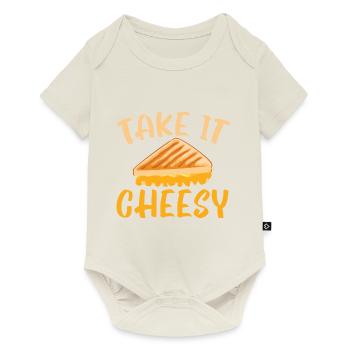 Take it Cheesy Foodie Roasted Grilled Cheese - Body à manches courtes Premium Bébé - blanc cassé - Devant