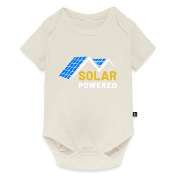 Énergie solaire, Photovoltaïque, Énergie solaire, Soleil - Body à manches courtes Premium Bébé - blanc cassé - Devant