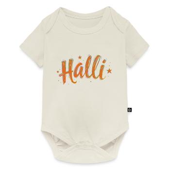 Halli & Galli Partnerlook Party outfit - Halli - Baby Premium Kurzarmbody - Naturweiß - Vorne