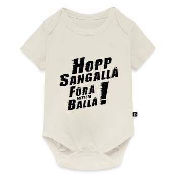 „Hopp Sangallä, fürä mittem Ballä!“ - Baby Premium Kurzarmbody - Naturweiß - Vorne