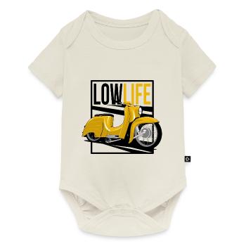 Hirondelle jaune - Body à manches courtes Premium Bébé - blanc cassé - Devant