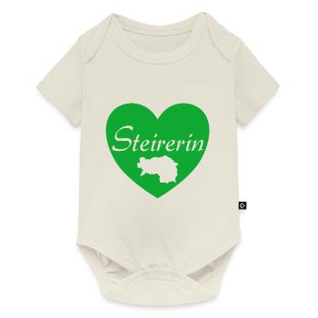 Steirerin Steiermark Österreich Geschenk - Baby Premium Kurzarmbody - Naturweiß - Vorne