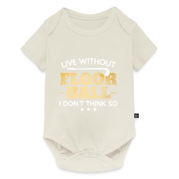 No life without floorball floorball - Baby Premium short-sleeve bodysuit - off white - Front