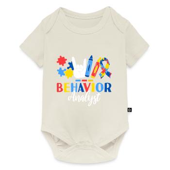 Behavior Analyst Registered ABA Therapist - Baby Premium short-sleeve bodysuit - off white - Front