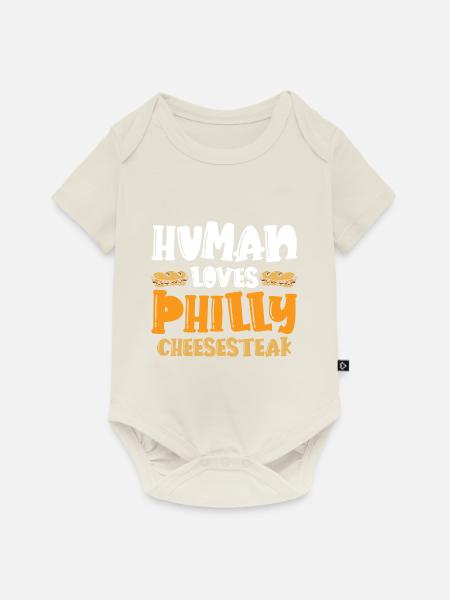 Philly Cheesesteak Sandwich - Baby Premium Kurzarmbody - Naturweiß