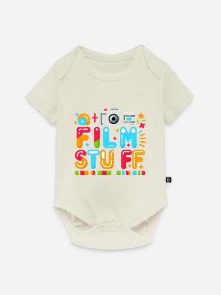 I Film Stuff 11 - Baby Premium Kurzarmbody - Naturweiß