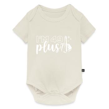 I'm 49 plus 1, middle finger 50th birthday - Baby Premium short-sleeve bodysuit - off white - Front