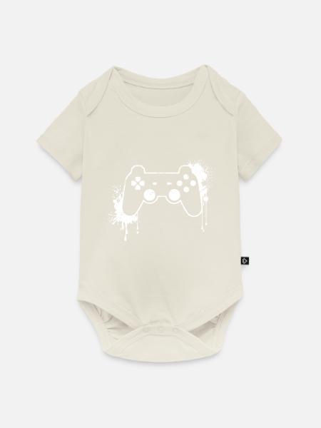 RETRO CONTROLLER en blanc - Body à manches courtes Premium Bébé - blanc cassé