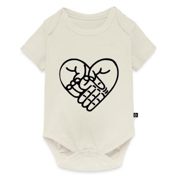 Lel heart - Baby Premium short-sleeve bodysuit - off white - Front