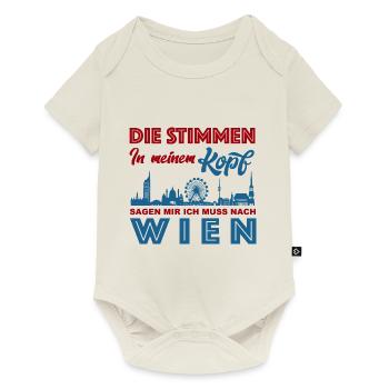 Vienna Shirt - They're right in my head - Gift - Baby Premium short-sleeve bodysuit - off white - Front