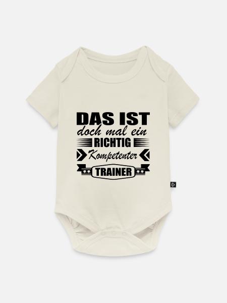 Trainer Shirt • Kompetenter Trainer • Geschenk - Baby Premium Kurzarmbody - Naturweiß