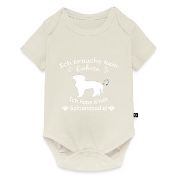 Goldendoodle TShirts - Goldendoodle Hund TShirt - Baby Premium Kurzarmbody - Naturweiß - Vorne