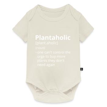 Plantaholic Definition Description - Body à manches courtes Premium Bébé - blanc cassé - Devant