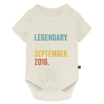 6 Years Old Legendary Since September 2016 6th - Baby Premium short-sleeve bodysuit - off white - Front