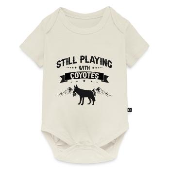 Conception de chasseur de coyote pour la chasse au coyote - Body à manches courtes Premium Bébé - blanc cassé - Devant