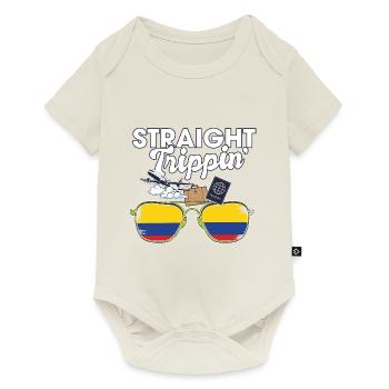 Straight Trippin' ' Colombia Vacation Tour Voyage - Body à manches courtes Premium Bébé - blanc cassé - Devant