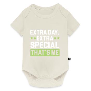 Happy Birthday Leap Year February 29 Leap Day - Baby Premium short-sleeve bodysuit - off white - Front