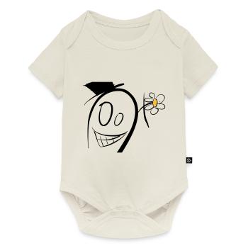 Crazy male - Baby Premium short-sleeve bodysuit - off white - Front