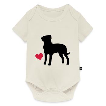M. Rottweiler - Body à manches courtes Premium Bébé - blanc cassé - Devant