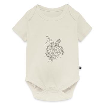 Schildkröte - Baby Premium Kurzarmbody - Naturweiß - Vorne