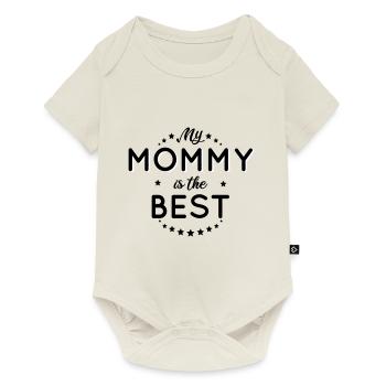 Mom - My mommy is the best - Baby Premium short-sleeve bodysuit - off white - Front