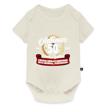50. Geburtstag Oldtimer Model 50 Jahre Geburtstag - Baby Premium Kurzarmbody - Naturweiß - Vorne