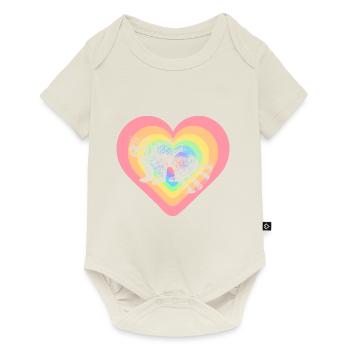 Petit panda - Body à manches courtes Premium Bébé - blanc cassé - Devant