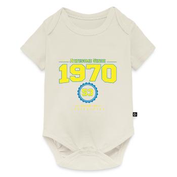Fantastisches 1970 Hemd für Männer Frauen 53 Jahre alt 53. - Baby Premium Kurzarmbody - Naturweiß - Vorne
