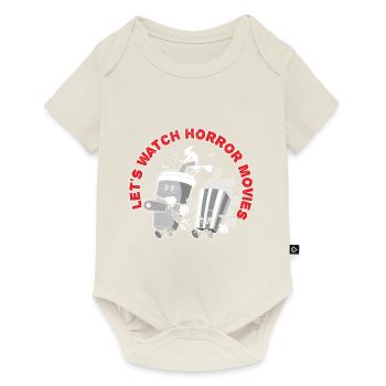 Let's Watch Horror Movies Happy Halloween Cuddle - Baby Premium short-sleeve bodysuit - off white - Front