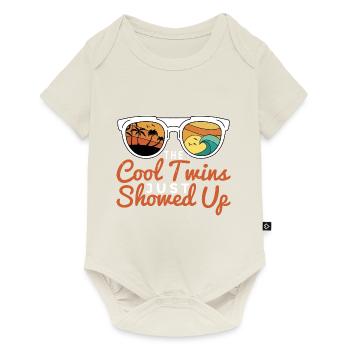 The Cool Twins Just Showed Up 34 - Baby Premium short-sleeve bodysuit - off white - Front