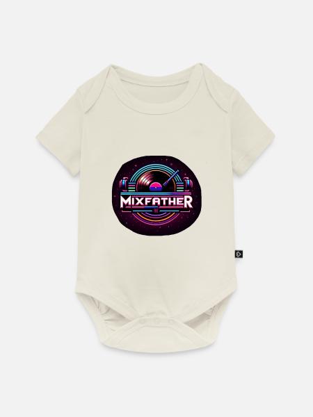 The Mixfather 12 - Baby Premium Kurzarmbody - Naturweiß