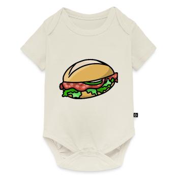 Delicious Salami Rolls Cucumber German Street Food - Baby Premium short-sleeve bodysuit - off white - Front
