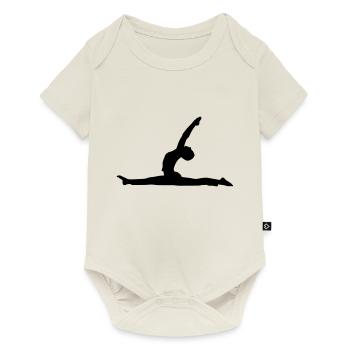 Yoga - Anjaneyasana - Baby Premium short-sleeve bodysuit - off white - Front