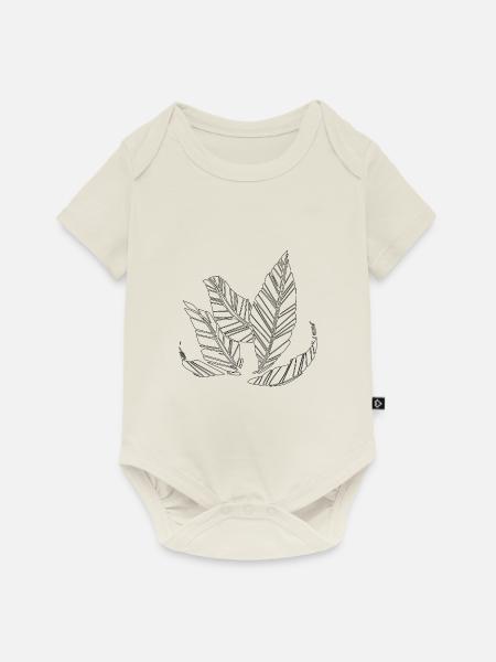 Frühling - Baby Premium Kurzarmbody - Naturweiß