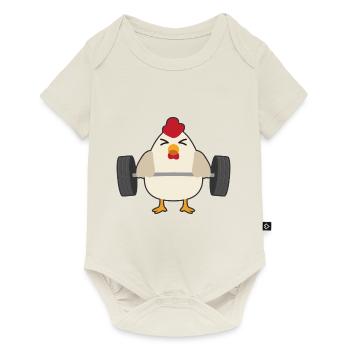 chicken - Baby Premium short-sleeve bodysuit - off white - Front