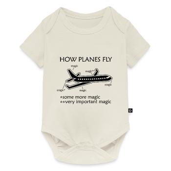 Still Playing with Airplanes Pilot Pilote - Body à manches courtes Premium Bébé - blanc cassé - Devant
