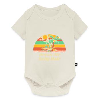 Air de l’océan Plage de cheveux salés Été Plage tropicale - Body à manches courtes Premium Bébé - blanc cassé - Devant