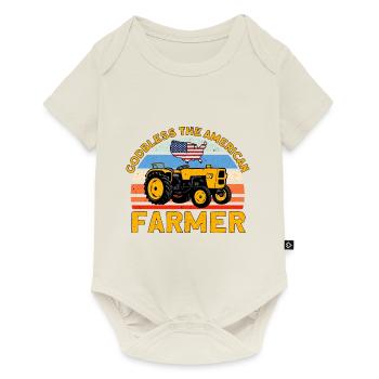 Tractor Cattle Breeder Farmer Gift - Baby Premium short-sleeve bodysuit - off white - Front