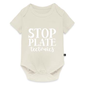Tectonique des plaques d’arrêt 4 - Body à manches courtes Premium Bébé - blanc cassé - Devant