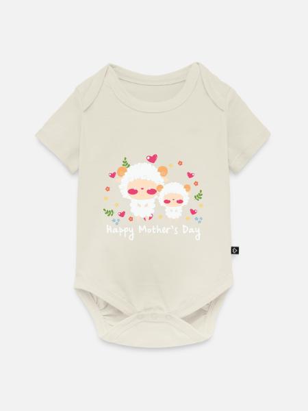 happy Mothersday - Baby Premium Kurzarmbody - Naturweiß